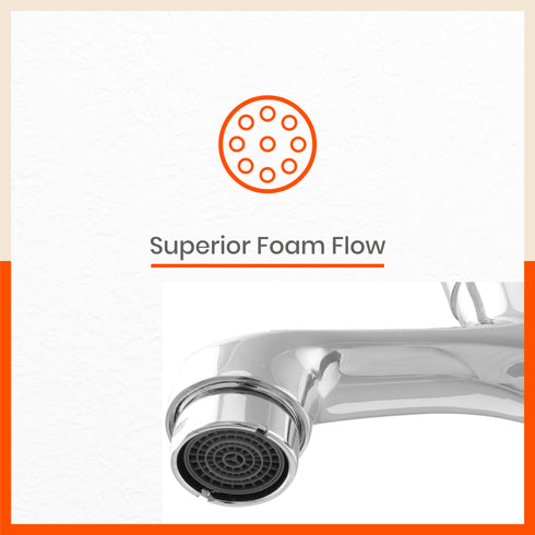 Aquila Wall Mountable Long Body Tap With Flange For Kitchen/Bathroom
